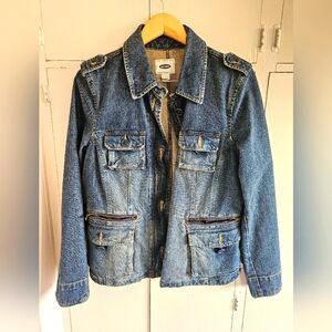 Old Navy women's Jean jacket with front pockets Size XL